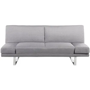 Světle šedá čalouněná rozkládací BELIANI YORK (beliani_56496)