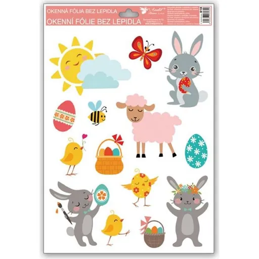 Okenní fólie Veselé Velikonoce 33,5 x 26 cm obrázek 2