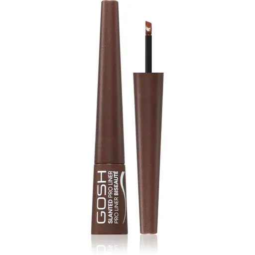 Gosh Slanted Pro Liner tekuté oční linky odstín 003 Matt Brown 2.5 ml