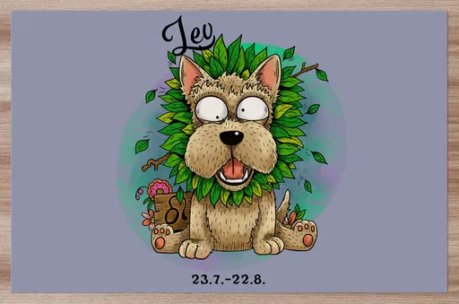 Prostírání Psí znamení – lev