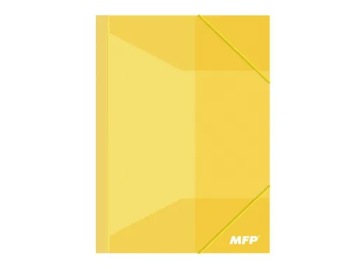 Složka M A4 žlutá 3 klop.s gumou PP