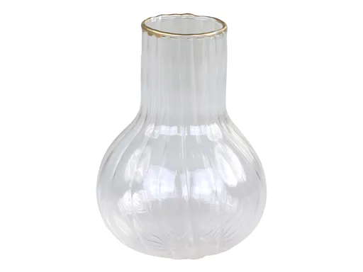 Skleněná dekorační vázička Latia - Ø 6*7cm Chic Antique