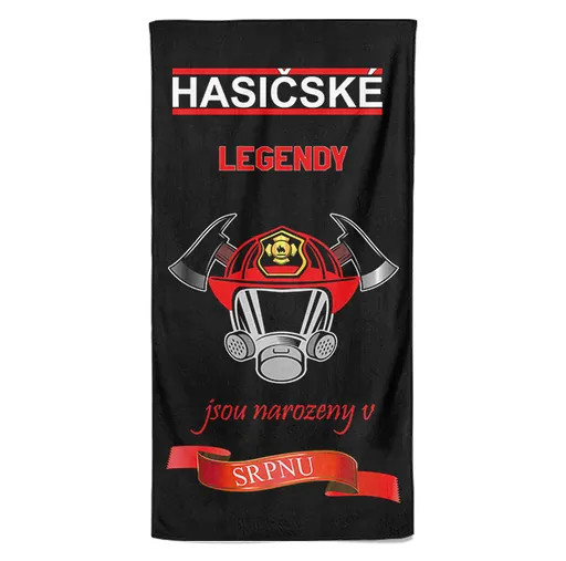 Osuška Hasičské legendy (Měsíc: 08 - Srpen, Velikost osušky: 70x140cm)