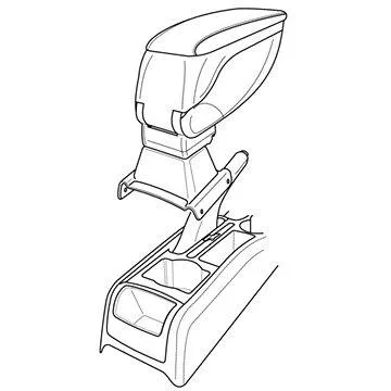 Adaptér k loketní opěrce 56180 ŠKODA YETI 10/09
