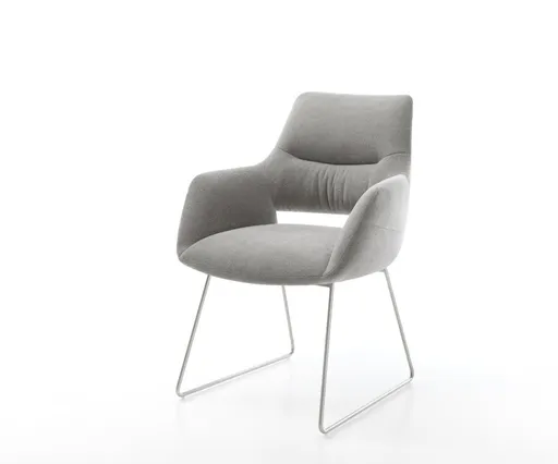 Jídelní židle Yago-Flex s područkami strukturovaná látka Měkký