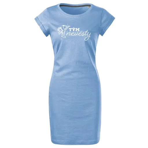 Bontis Šaty Tým nevěsty PŘÍPITEK - Nebesky modrá | L
