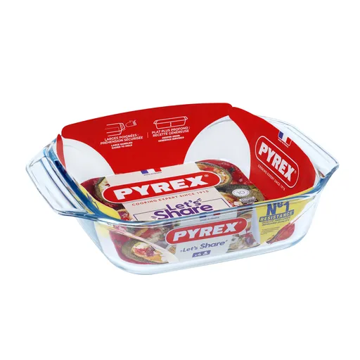 Skleněný pekáč s uchy PYREX 29x23cm/2,4l., borosilikát