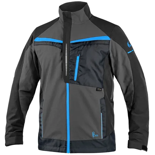 Canis (CXS) Pracovní blůza CXS NAOS - Šedá / černá / modrá | 46