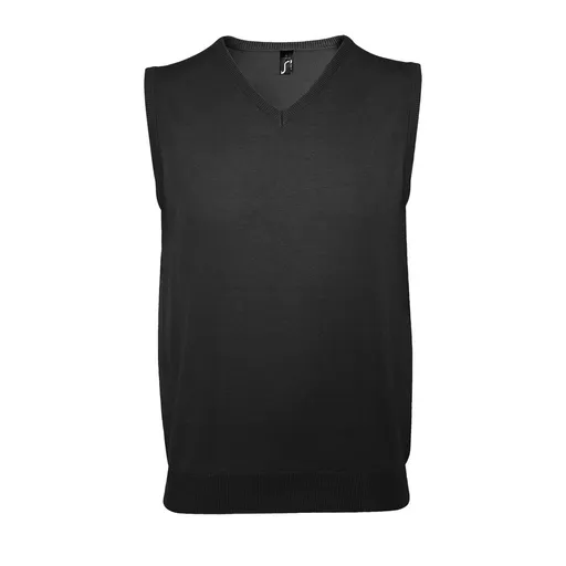 SOL'S Pánská pletená vesta - Černá | XL