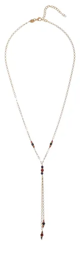 Alisia Pozlacený náhrdelník s granáty a safíry AL5231.01.000