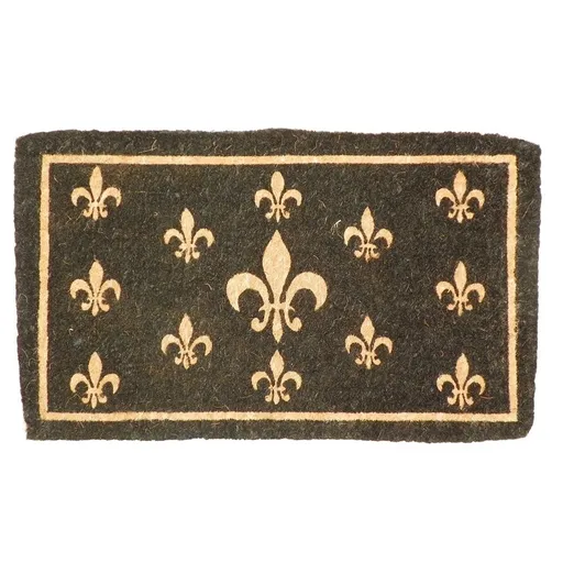 Rohožka z kokosových vláken Fleur de lis - 75*45*4cm KMHGFLB
