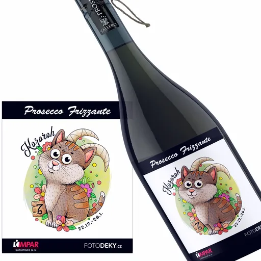 Víno Kočičí znamení – kozoroh (Druh Vína: Prosecco)
