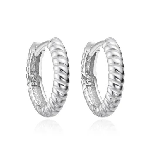 Agato Půvabné kruhové náušnice ze stříbra AGT-E256K