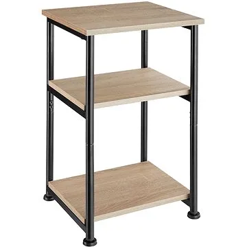 Tectake Odkládací stolek Memphis 34×30×59cm, Industrial světlé dřevo, dub Sonoma (404669)