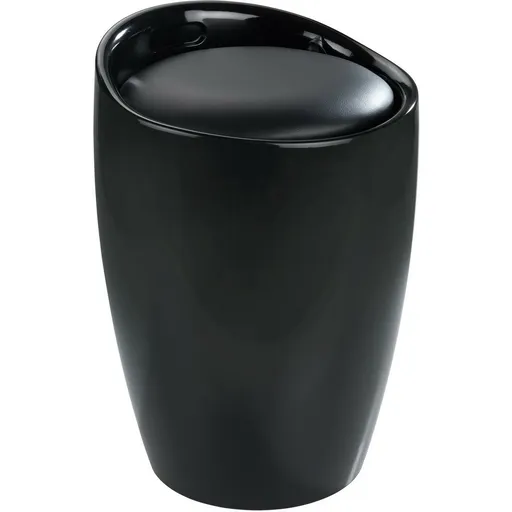 Wenko Koupelnová stolička s prostorem na prádlo Candy 20 l, černá