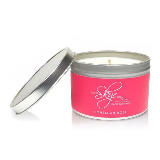 Vonná svíčka BOHEMIAN ROSE, doba hoření 30 hodin, cestovní balení, Isle of Skye Candle Company