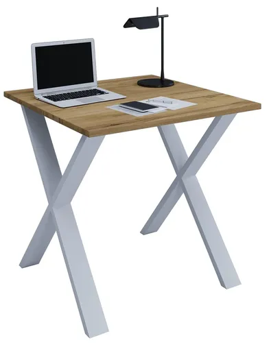 VCM Stůl Lona 80x80 X-nohy, dub medový