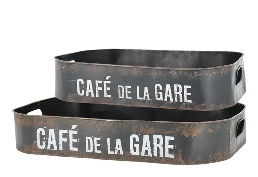 Latté obal na květináč se vzorem Gaston - Ø 14*14 cm Chic Antique