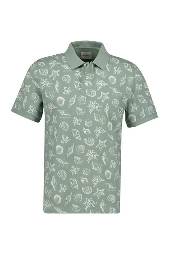 POLOKOŠILE GANT AOP SS POLO CERAMIC GREY