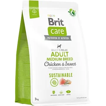 Brit Care Dog Sustainable s kuřecím a hmyzem Adult Medium Breed 3 kg (8595602558698)
