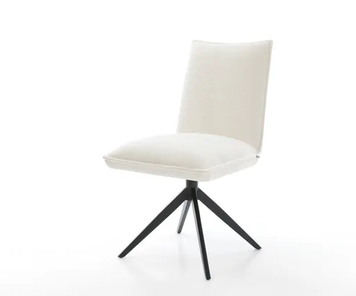 Jídelní židle Lelio-Flex bouclé měkký béžová křížová podnož