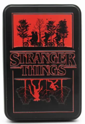 Hrací karty Stranger Things v plechovce