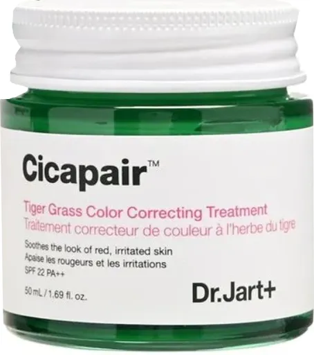 Dr. Jart+ Pleťový krém proti zarudnutí Cicapair SPF 22 (Tiger Grass Color Correcting Treatment) 50 ml