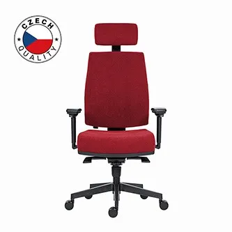 Powerton ERGO JANA Kancelářské ergonomické křeslo, Červené