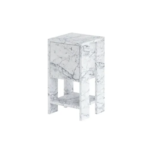 Noční stolek Ema Carrara Marble