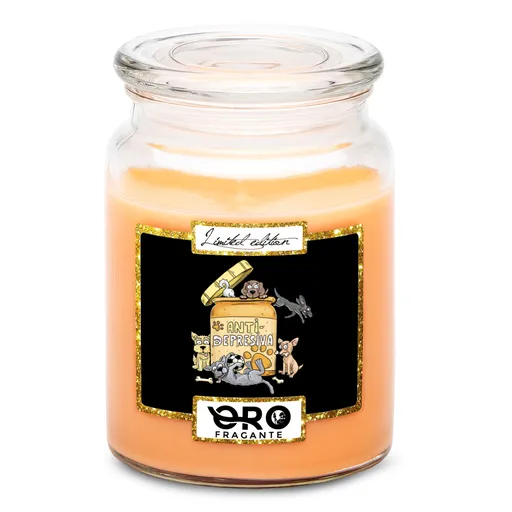 Svíčka Antidepresiva – pes (Vůně svíčky: Tropické ovoce)