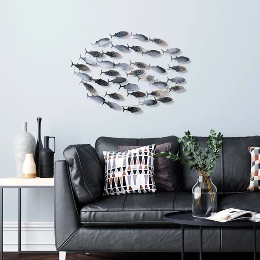 Dekorativní kovový doplněk na zeď Alabalık 3