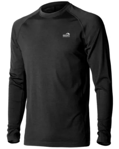 Geoff anderson soft thermo triko wizwool 165 s dlouhým rukávem černé - xs