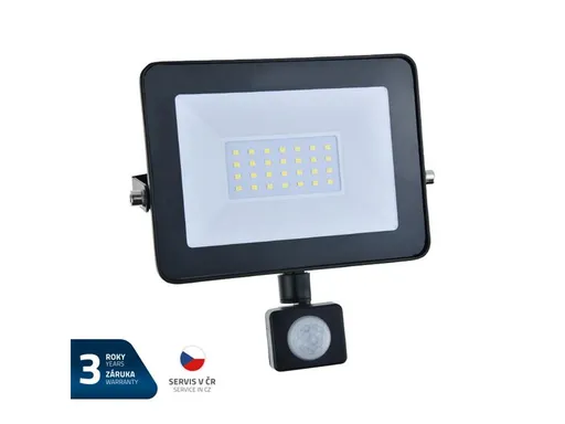LED reflektor GETI GLF30P 30W s PIR čidlem