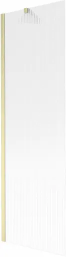 MEXEN/S Next vanová zástěna FIX 60 x 150, proužky, zlatá kartáčovaná 895-060-000-00-09-55