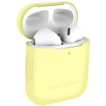 AlzaGuard Skinny Silicone Case pro AirPods 1. a 2. generace žluté (AGD-ACSS1I)