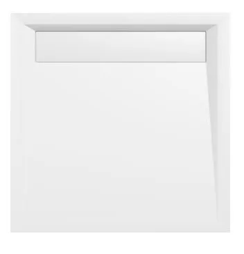 POLYSAN ARENA sprchová vanička z litého mramoru se záklopem, čtverec 90x90cm, bílá 71601