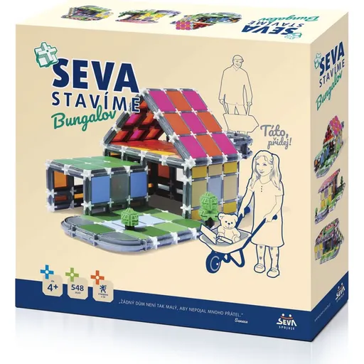Stavebnice SEVA stavíme Bungalov 548 dílků