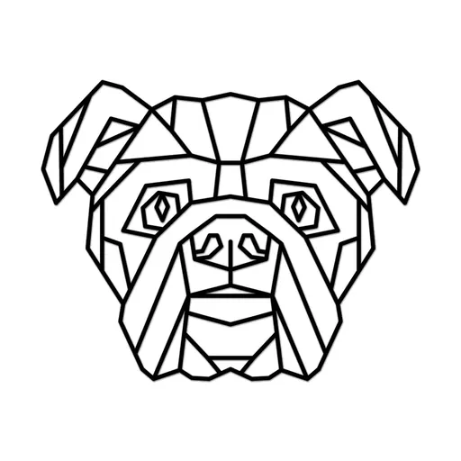 Vsepropejska Anglický buldok dřevěná dekorace na zeď Rozměr (cm): 28 x 35, Typ: Buldok 2