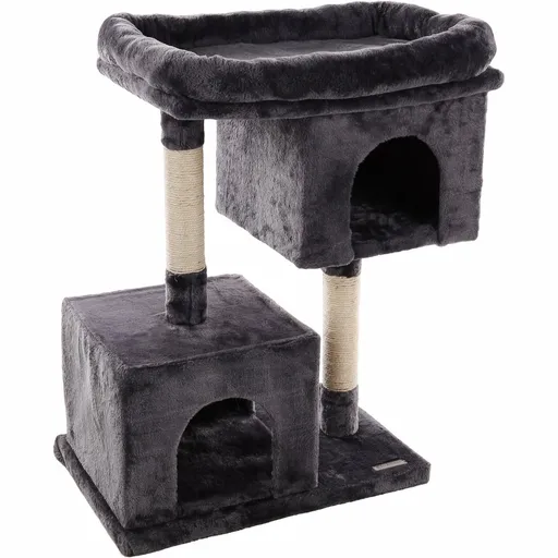 Flamingo Škrabadlo pro kočky KAJAL tm. šedá, 83,5 cm