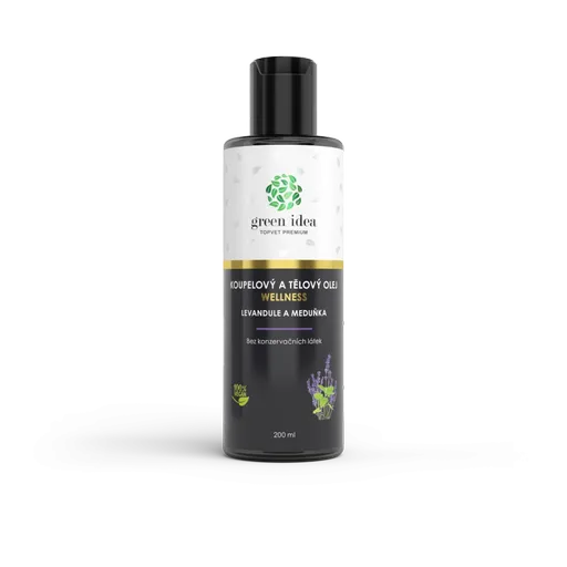 Levandule a meduňka - koupelový a tělový olej 200 ml - Green idea