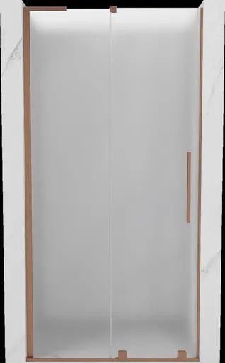 MEXEN/S Velar L posuvné sprchové dveře 120, dekor, měď kartáčovaná 871-120-003-31-65