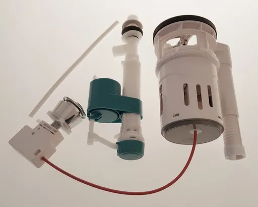 AQUALINE Splachovací souprava s DUAL tlačítkem 49, spodní napouštění 1/2", chrom NDPB204-2