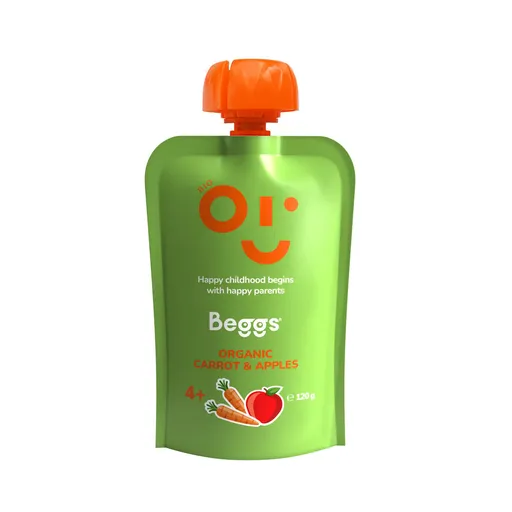 Beggs BIO Kapsička mrkev a jablka 4m+ 120 g