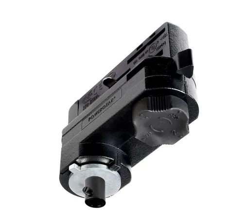 Light Impressions Deko-Light kolejnicový systém 3-fázový 230V D Line 3-fázový adaptér pro montáž svítidel vč. montážního příslušenství 220-240V AC/50-60Hz černá RAL 9011 84 mm 710099