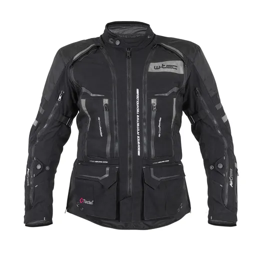 Moto bunda W-TEC Aircross černo-šedá 5XL