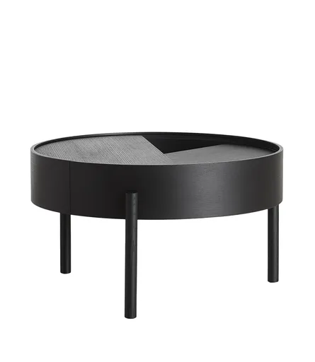 Konferenční stolek "Arc", 2 varianty - Woud Varianta: jasan, černá barva