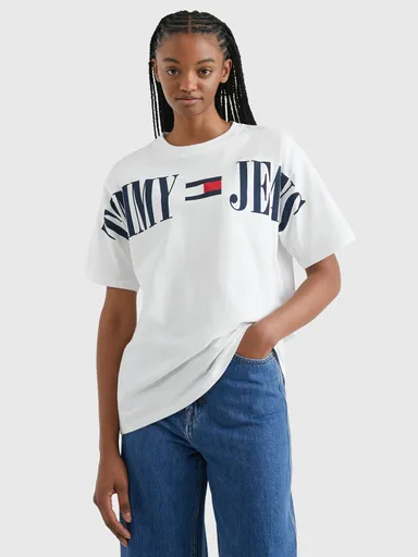 Tommy Jeans dámské bílé tričko DW0DW15459 XS