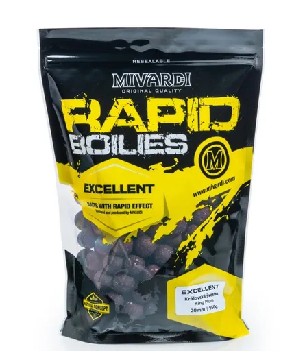 Mivardi boilies rapid excellent královská švestka - 3,3 kg 24 mm