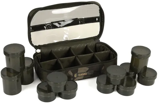 Fox pouzdro camolite 12 pot hookbait case