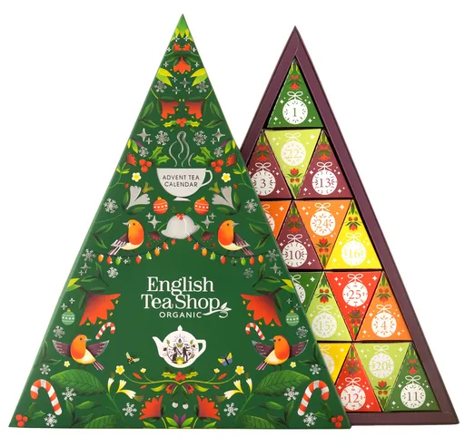 English Tea Shop Adventní kalendář Zelený trojúhelník BIO 25 pyramidek